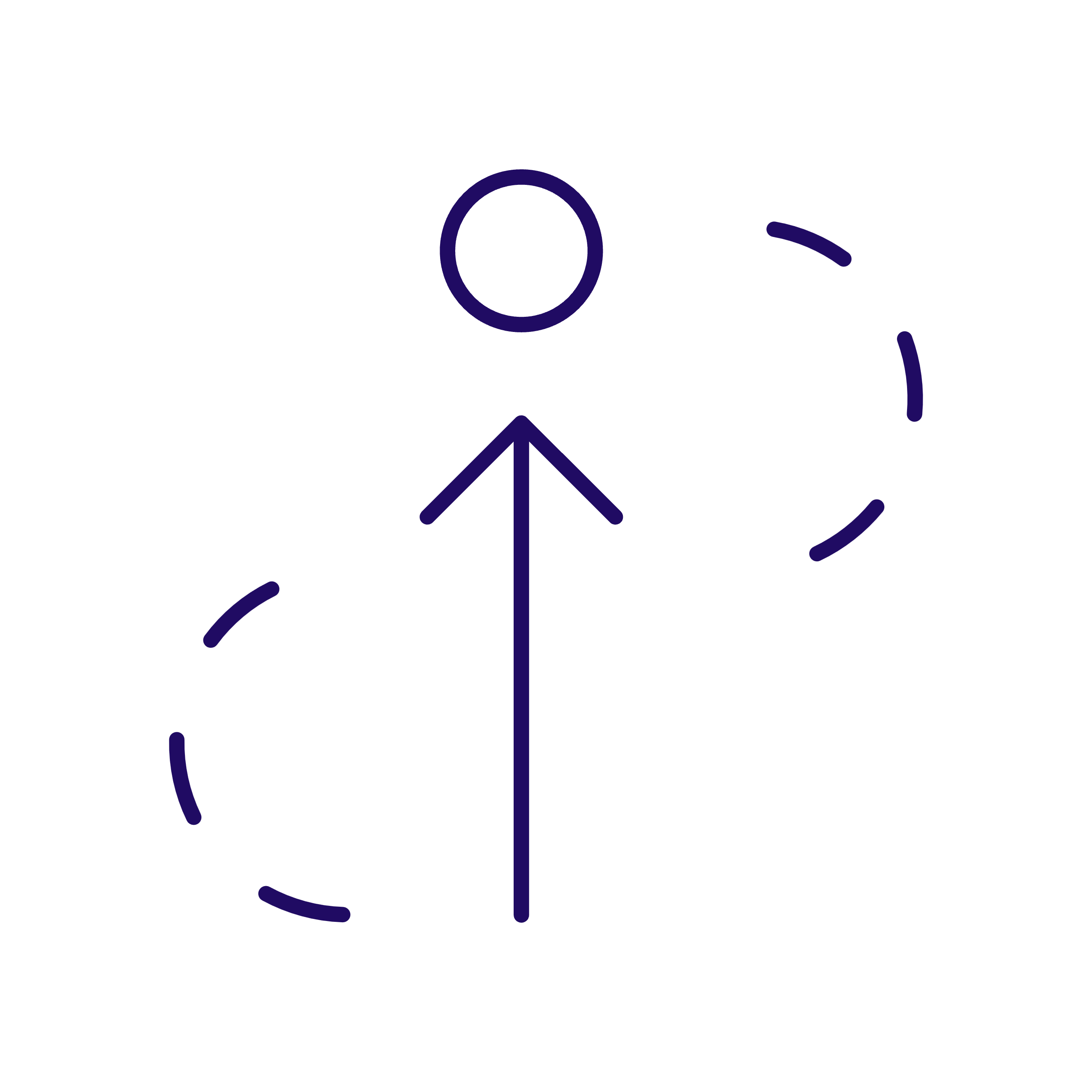 a purple line with a black background