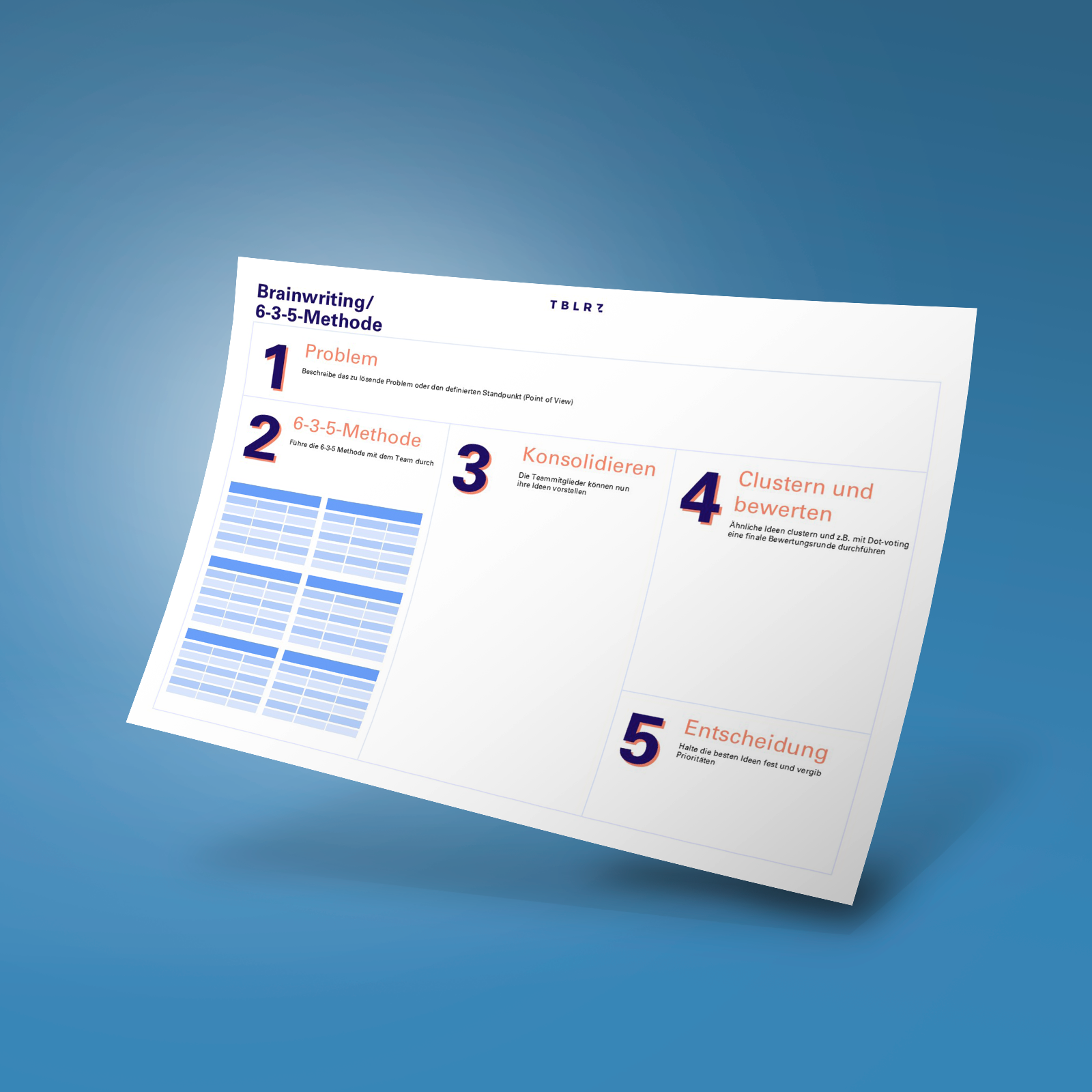 BRAINWRITING / 6-5-3-METHODE