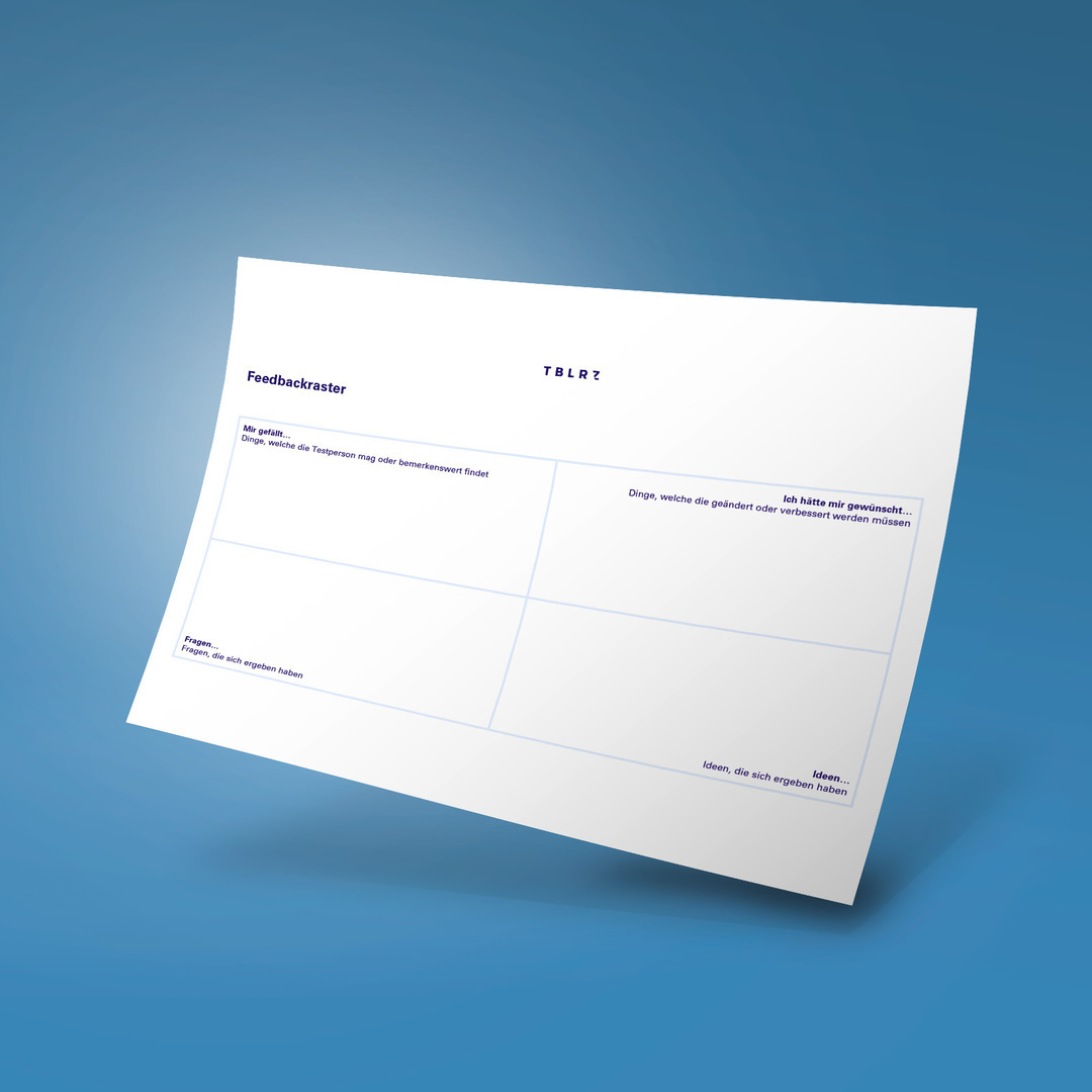 Mockup Feedbackraster